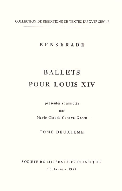 Ballets pour Louis XIV