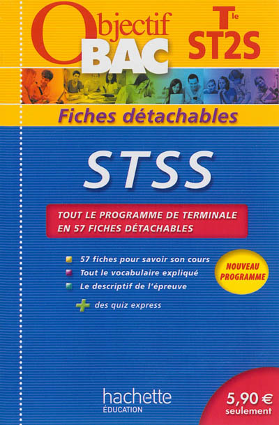 STSS terminale ST2S : tout le programme de terminale en 57 fiches détachables