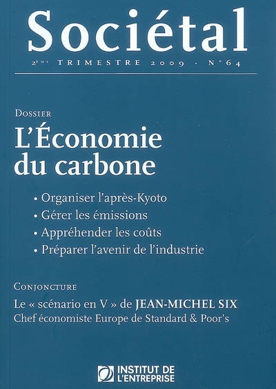 Sociétal, n° 64. L'économie du carbone