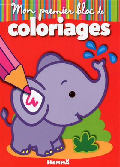 Mon premier bloc de coloriages : éléphant