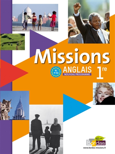 Missions, anglais 1re, B1-B2 : grand format