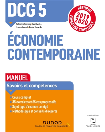 DCG 5, économie contemporaine : manuel : 2019-2020