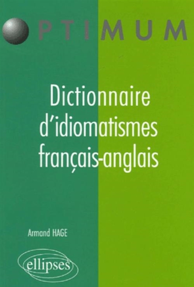 Lexique d'idiomatismes français-anglais