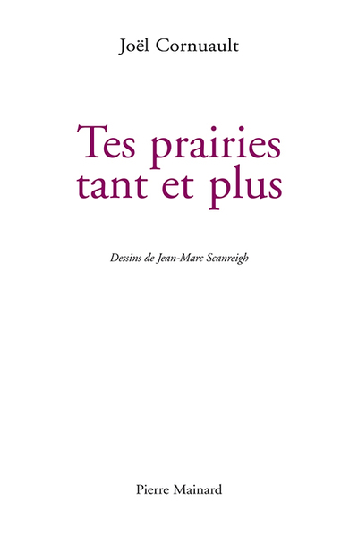 Tes prairies tant et plus. De la lyrique amoureuse