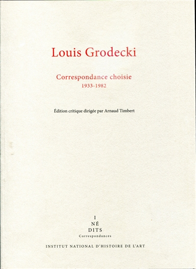 Correspondance choisie : 1933-1982