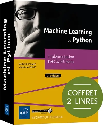 Machine learning et Python : implémentation avec Scikit-learn : coffret 2 livres