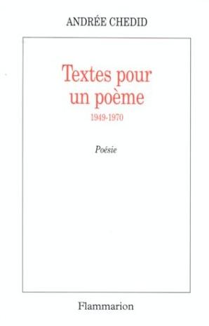 Textes pour un poème : 1949-1970