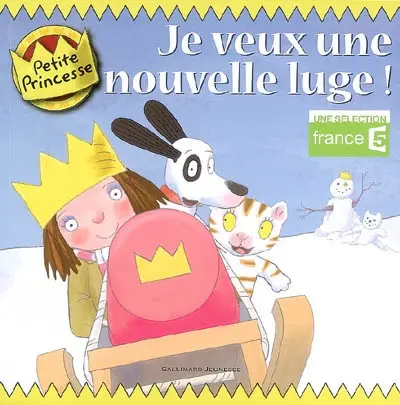 Petite princesse. Je veux une nouvelle luge !