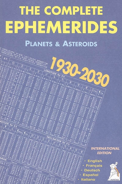 The complete ephemerides 1930-2030 : planets & asteroïds