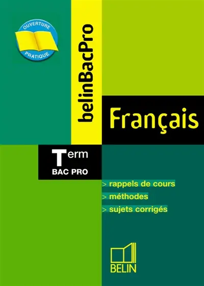 BelinBacpro français, terminale bac pro