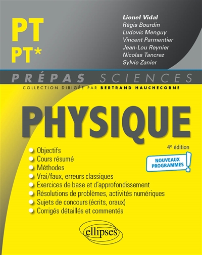 Physique PT-PT* : nouveaux programmes