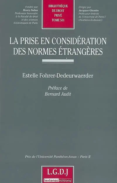 La prise en considération des normes étrangères