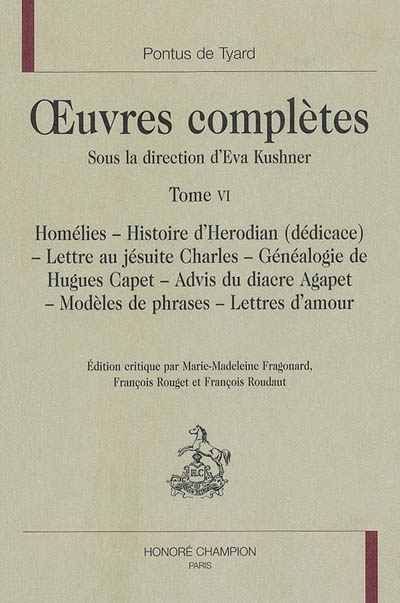 Oeuvres complètes. Vol. 6