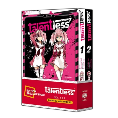 Talentless : pack spécial vol. 01 et 02 + carnet de notes offert