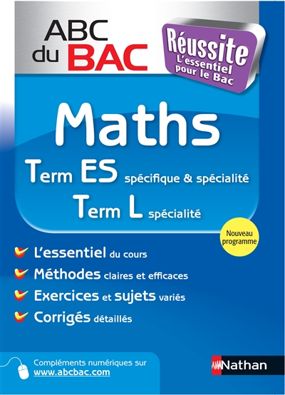 Maths terminale ES spécifique & spécialité, terminale L spécialité : programme 2012