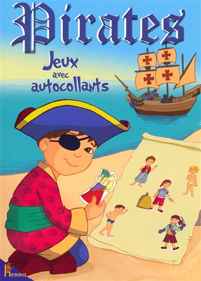 Pirates, jeux avec autocollants