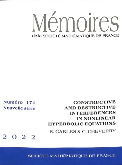 Mémoires de la Société mathématique de France, n° 174. Constructive and destructive interferences in nonlinear hyperbolic equations