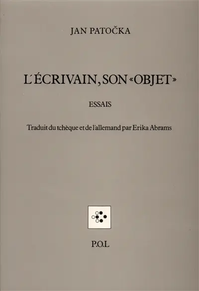 L'écrivain, son objet