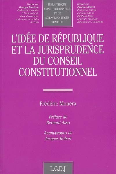 L'idée de République et la jurisprudence du Conseil constitutionnel