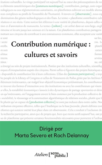 Contribution numérique :...