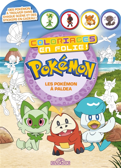 Pokémon : Coloriages en folie ! : Les Pokémon de Paldea