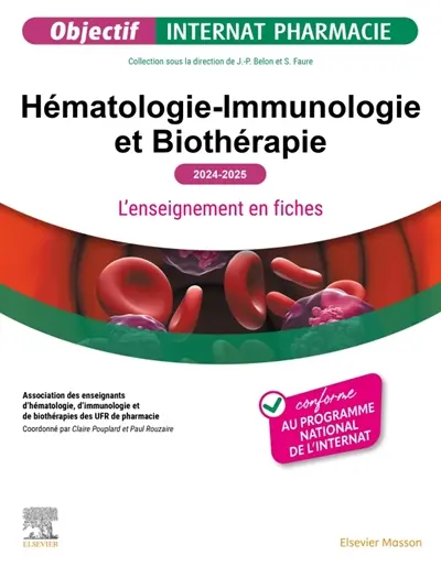Hématologie-immunologie et biothérapie : 2024-2025 Hématologie-immunologie et biothérapie : 2024-2025