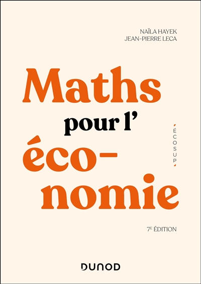 Maths pour l'économie