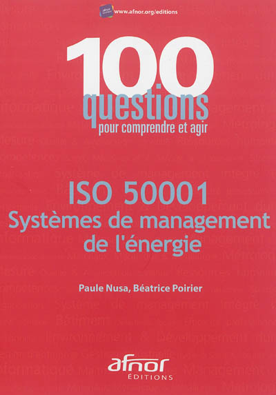 ISO 50001 : systèmes de management de l'énergie