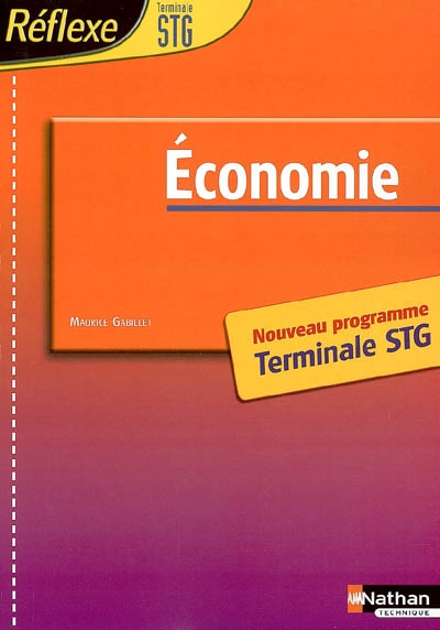 Economie, terminale STG