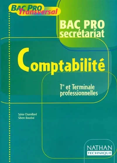 Comptabilité, bac pro secrétariat : livre de l'élève