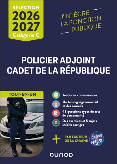 Policier adjoint, cadet de...