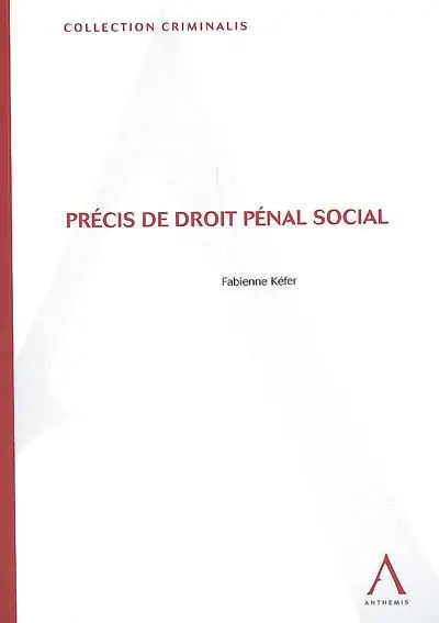 Précis de droit pénal social