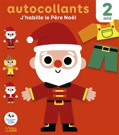J'habille le Père Noël : autocollants