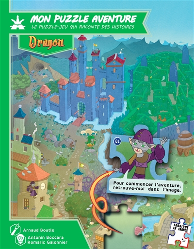 Mon puzzle aventure : le puzzle-jeu qui raconte des histoires : dragon