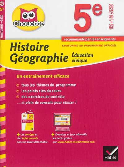 Histoire géographie, éducation civique 5e : 12-13 ans : conforme au programme officiel