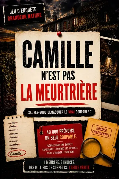 Camille n'est pas la meurtrière : jeu d'enquête grandeur nature Camille n'est pas la meurtrière : jeu d'enquête grandeur nature