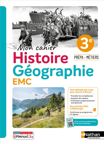 Histoire géographie EMC prépa-métiers : cahier de l'élève : 3e