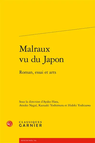 Malraux vu du Japon : roman, essai et arts
