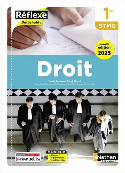 Droit 1re STMG : livre + licence élève