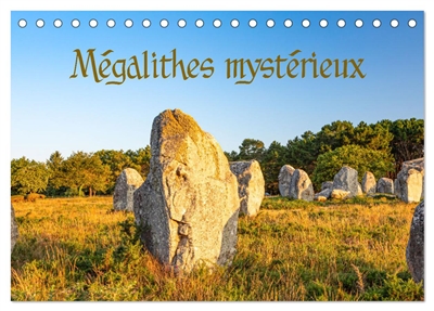 Mégalithes mystérieux (Calendrier de bureau 2026 DIN A5 vertical), CALVENDO calendrier mensuel : Une rencontre avec des visages du néolithique