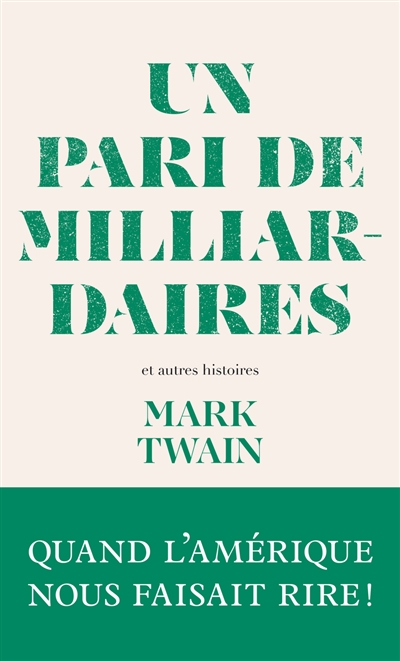 Un pari de milliardaires :...