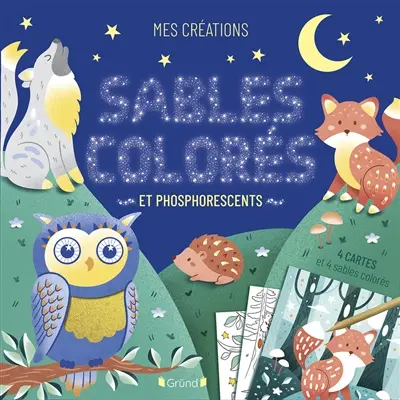 Sables colorés et phosphorescents