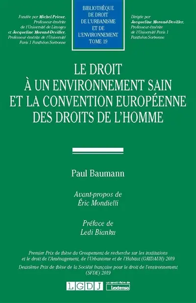 Le droit à un environnement sain et la Convention européenne des droits de l'homme