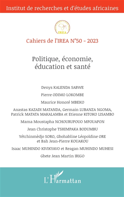 Cahiers de l'IREA, n° 50....
