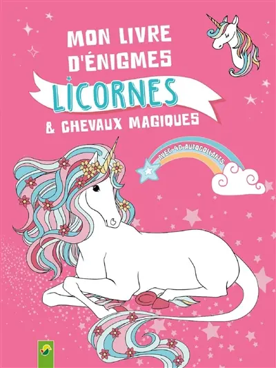 Mon livre d'énigmes : licornes & chevaux magiques