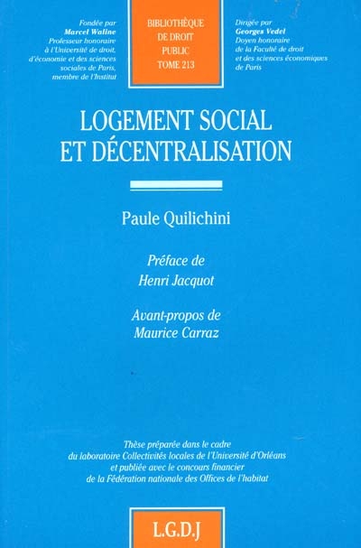 Logement social et décentralisation