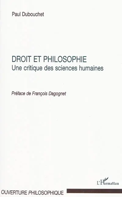 Droit et philosophie : une critique des sciences humaines