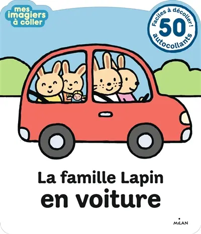 La famille lapin en voiture