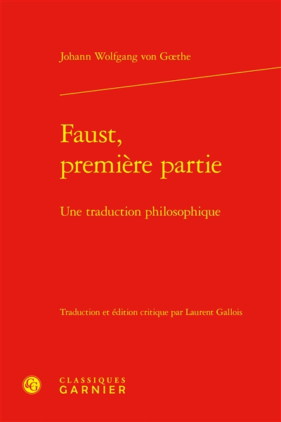 Faust, première partie :...