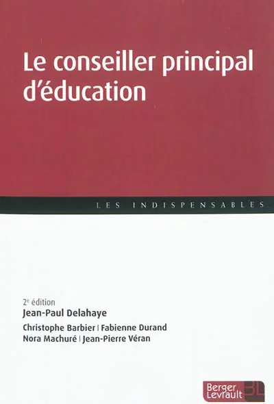 Le conseiller principal d'éducation : de la vie scolaire à la politique éducative